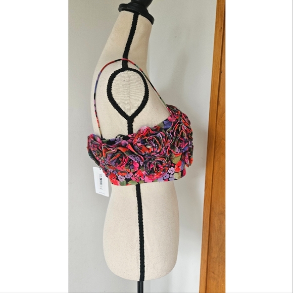 NWT AMUR 'Sylvie' Crop Top, Vintage Flowers - Picture 9 of 15